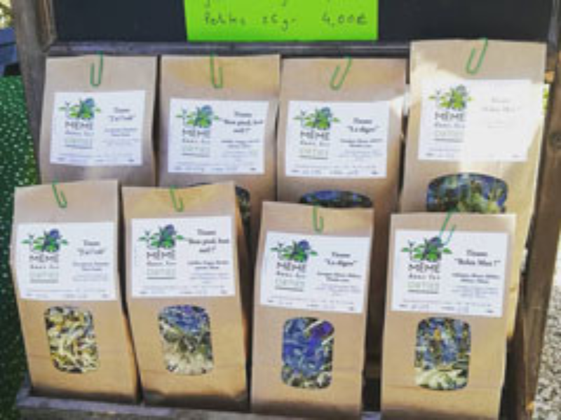 Saveurs des champs avec des herbes fraîches cueillies près de Grenoble et dans les montagnes alentours